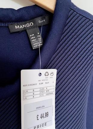 Sale !!! темно-синее платье mango suit , 62 % вискозы6 фото