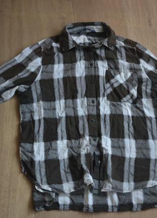 Рубашка в клетку zara(s/m)