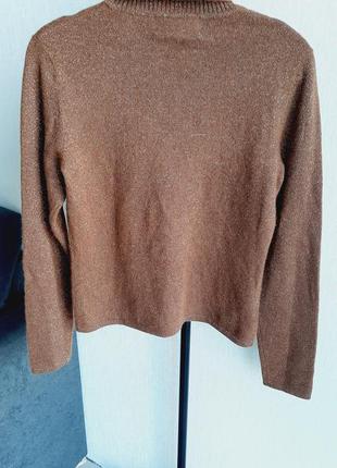 Красивейший свитер водолазка из кашемира с люриксовой нитью bloomingdale's размер xs-s5 фото