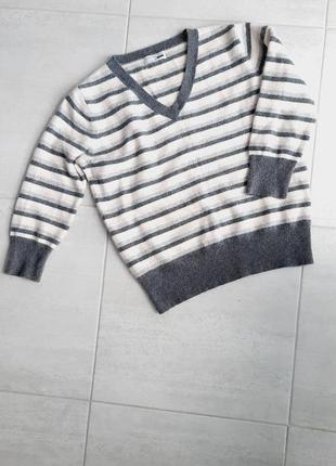 Свитер пуловер с рукавами 3/4 из 100%кашемира george1 фото