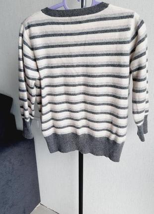 Свитер пуловер с рукавами 3/4 из 100%кашемира george7 фото
