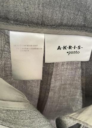 Стильні шерстяні завужені штани штани akris punto2 фото