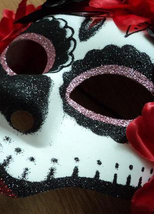 Мексиканская карнавальная маска хэллоуин новая3 фото