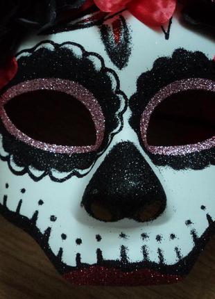 Мексиканская карнавальная маска хэллоуин новая4 фото