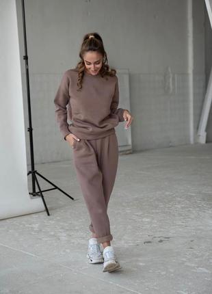 Спортивный костюм женский на флисе4 фото