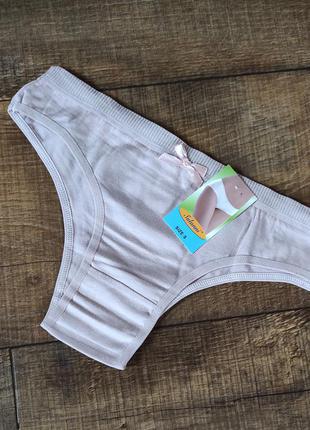 Трусы трусики молодёжные танга хлопок котон женские жіночі