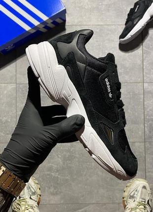 Кросівки adidas falcon black white