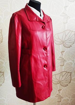 Тренч із дуже якісної штцчної шкіри