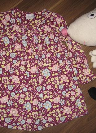 Вельветовое платице на девочку 1-1,5 год