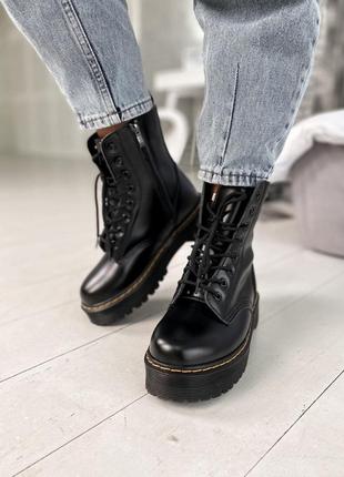 Dr. martens jadon женские ботинки мартинс на платформе6 фото