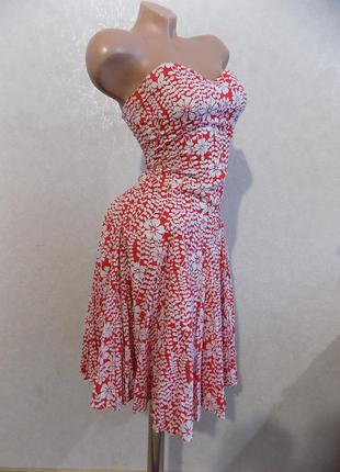 Платье бюстье с паетками коттоновое на худенькую девушку размер 38-40