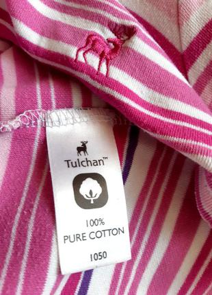 Женский   трикотажный пуловер в полоску  100% cotton tulchan сша.2 фото