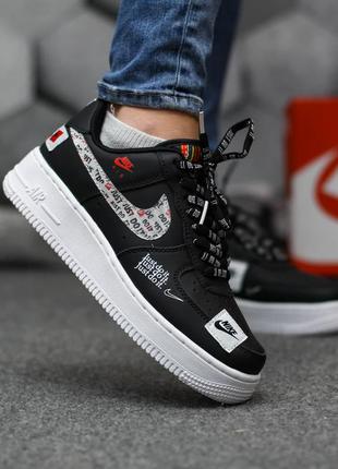 Жіночі кросівки nike air force just do it black-red знижка sale | жіночі кросівки найк знижка