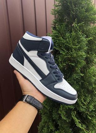 Р.43 кроссовки jordan (сине/белые) ks 10730