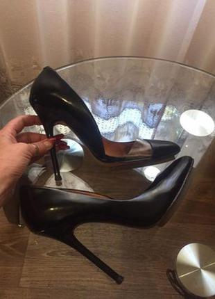 Туфли лодочки кожа лаковые 100%  премиального бренда l.a.m.b. harlie heels сша2 фото
