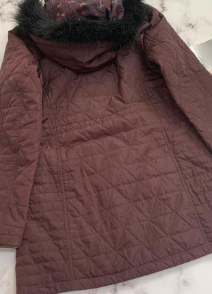 Демисезонная куртка стеганый в сливовом цвете per una 12 р5 фото