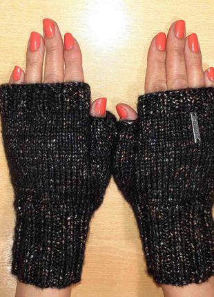 Стильные митенки перчатки без пальцев и с пальцами - демисезон и зима2 фото