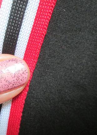Шикарні трикотажні стрейчеві штани з лампасами висока посадка h&m 🍒🍓🍒6 фото