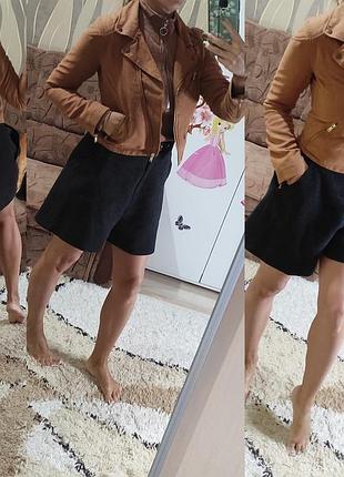 Легкая куртка ветровка косуха под замш divided by h&m, xs-s (можно xxs)
