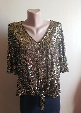 Блуза паєтки f&f