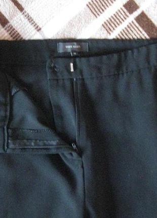 Укороченные свободные черные брюки деми2 фото