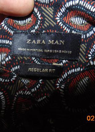 Стильная нарядная фирменная рубашка бренд zara зара .с-м8 фото