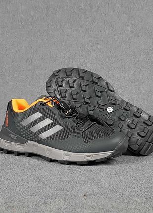 Мужские кроссовки adidas terrex 375 race bonuge серые с оранжевым