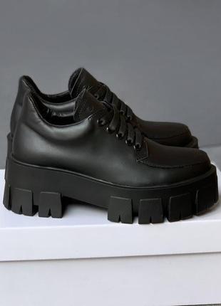 Женские туфли prada black1 фото