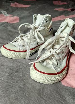 Converse дитячі високі кеди на дівчинку 28.5 р.