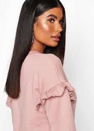 Шикарный свитшот с рюшами