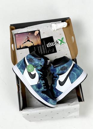 Мужские кроссовки nike air jordan 1 retro blue