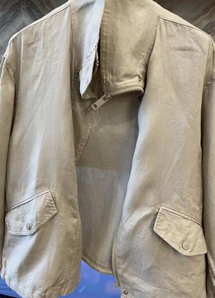 Massimo dutti курточка беж 36-38 свободного стиля стильная качество2 фото