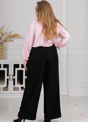 Костюм брюки и блуза 0404/0318 бледно-розовый цвет3 фото