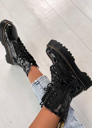Женские ботинки dr. martens jadon patent black