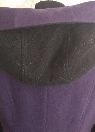 Стильное демисезонное женское пальто с капюшоном, р.50, украина5 фото