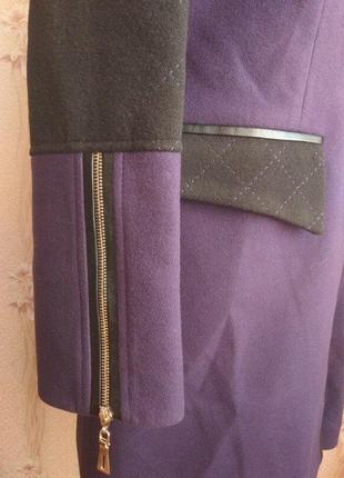 Стильное демисезонное женское пальто с капюшоном, р.50, украина6 фото