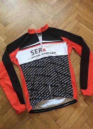 Велоджерси,велосипедна кофта, довгий рукав, на блискавці,bausch