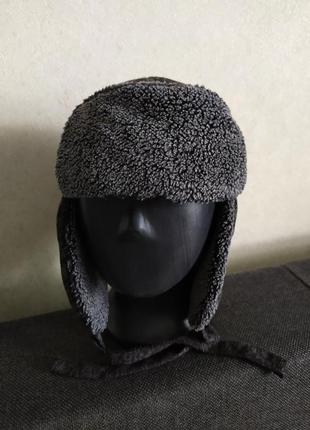 Зимняя шапка  ушанка для мальчиков 48/51 размер2 фото