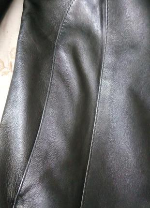Куртка - жакет натуральная кожа люкс цвет черный - белый - короткие и удлиненная -3 шт6 фото
