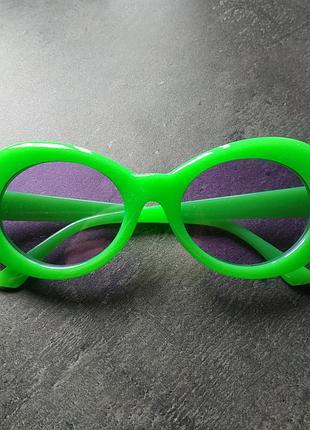 Окуляри зелені, салатові в стилі курт кобейн / окуляри альт ,гранж., y2k