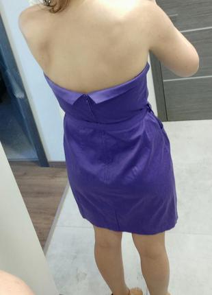 Фиолетовое платье-бюстье h&amp;m3 фото