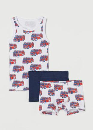 Новий набір, комплект , майка трусики h&m 122 128