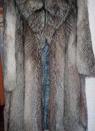 Шикарна шуба з чорнобурки