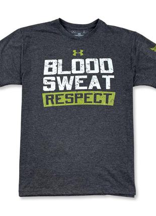 Футболка under armour sweat blood respect