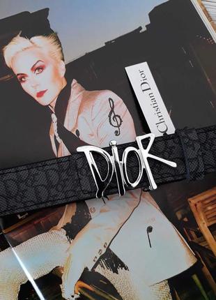 Ремінь жіночий шкіряний чорний в стилі dior / ремінь жіночий пояс