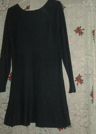 Супер платье-туника"white stuff" р.14,темно-серого цвета2 фото