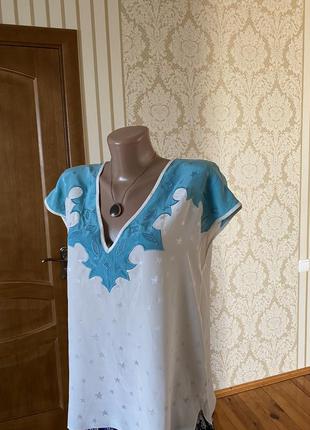Оригинал люксовая брендовая блузка 💯 % шелк3 фото