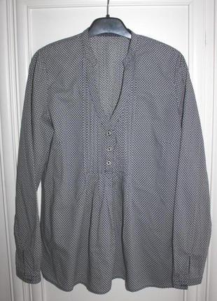 Блуза сорочка, котон, marc o polo, вільна, v-подібний виріз