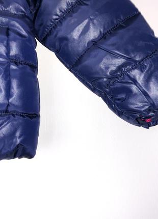 Темно-синяя демисезонная курточка без меха и флиса из германии, р-ры 92, 984 фото