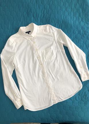 Gap белая рубашка oxford , m3 фото
